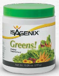 Isagenix Nutrition (Super) Greens Nutrient Rich Herbs, Vegetables